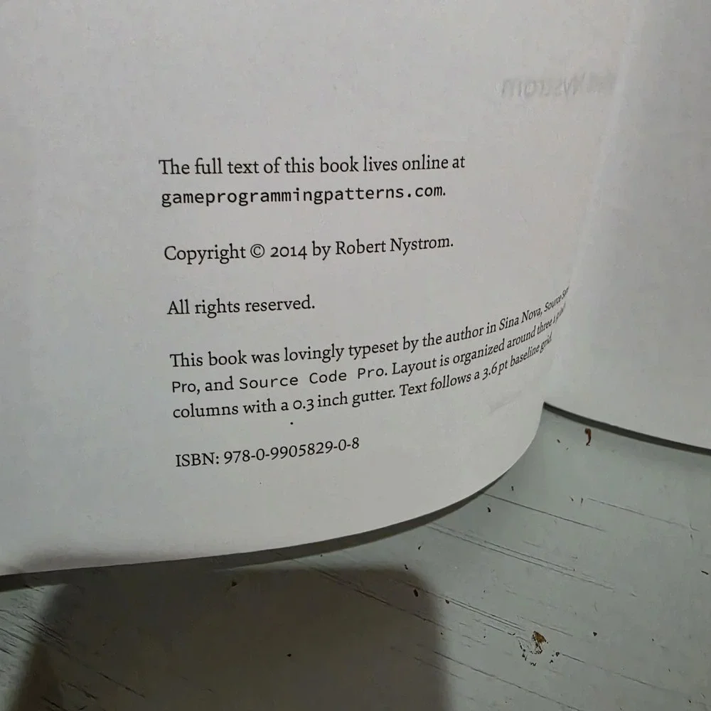 Game Programming Patterns by Robert Nystrom: Used